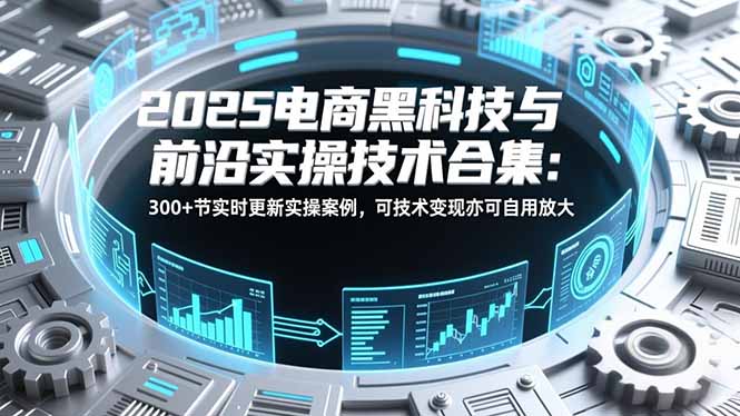 2025电商黑科技与前沿实操技术合集：300+节实时更新实操案例，可技术变现亦可自用放大-烟花资源网