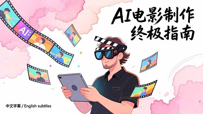 AI电影制作终极指南：从创意到成片，系统掌握智能影视全流程实战课(中英字幕-烟花资源网